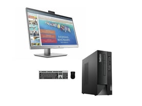Lenovo ThinkCentre Neo 50s Gen 4 with Keyboard (US-JAP) and Mouse BOXED + Monitor HP EliteDisplay E243d Docking Monitor - 2070844