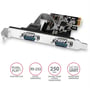 AXAGON PCEA-S2N, PCIe - 2x Serial port (RS232, RS-232) 250 kbps, Adapter LP - 1630012 thumb #2