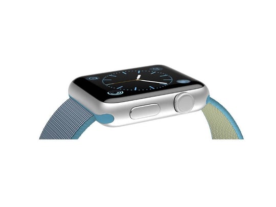 Apple Watch Sport (1st gen) 42mm Silver Aluminium Scuba Blue Nylon Band (A1554) - 2350008 #4