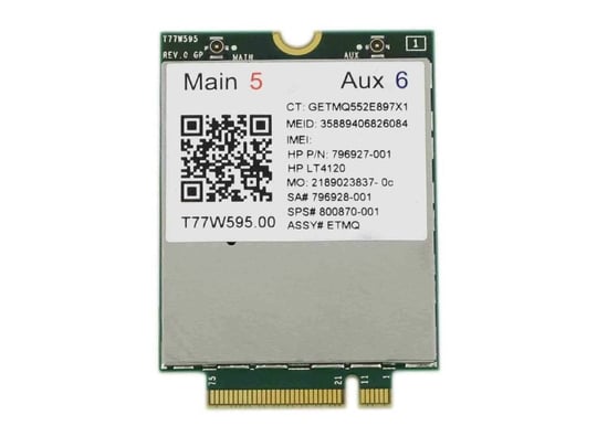 Snapdragon X5, LT4120, T77W595, 4G/LTE for EliteBook 840 G3 (PN: 796927-001) - 1430010 #2