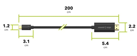 AlzaPower Core USB-C to HDMI 4K 2m black - 1070068 #3