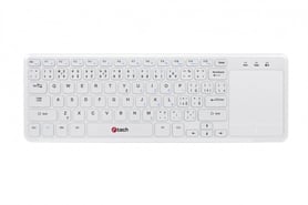 C-Tech Wireless Keyboard with Touchpad WLTK-01, White, USB