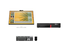 Lenovo ThinkCentre M920q Tiny + HP E27d G4 Docking Monitor 27"