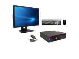Fujitsu Esprimo D556 SFF + Monitor HP Z24i 24