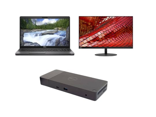 Dell Latitude 5500 + Docking station Dell WD19 USB-C K20A001 with 180W Adapter + Monitor Lenovo ThinkVision T27i-10 - 15227817 #1