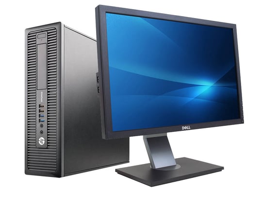 HP EliteDesk 800 G1 SFF + 22" Professional P2210 Dell Monitor (Quality Silver) - 2070493 #1
