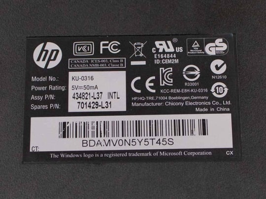 HP EU KU-0316 - 1380204 #3