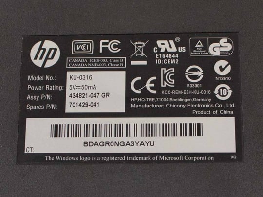 HP EU KU-0316 - 1380211 #3