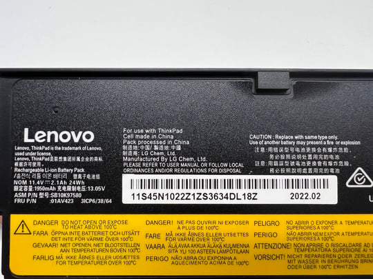 Lenovo for ThinkPad T470, T570, T580, P51S Notebook batéria - 2080107 #4