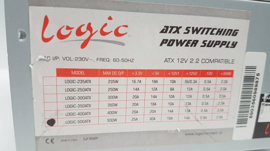 Logic Logic-500ATX Tápegység - 1650203 (használt termék) #2