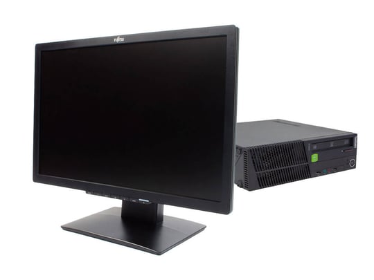 Lenovo ThinkCentre M92p SFF + 22" B22W-7 LED Fujitsu Monitor (Quality Silver) - 2070367 #1