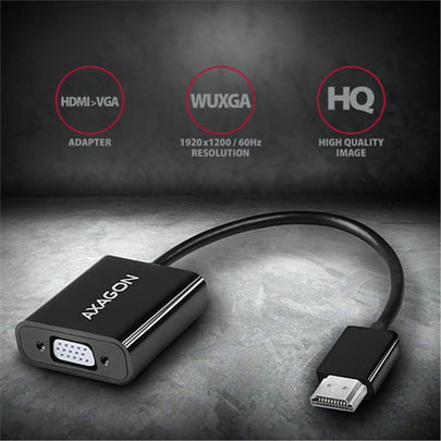 AXAGON RVH-VGAN, HDMI to VGA Adapter, audio out, microUSB in, - 1070015 #8