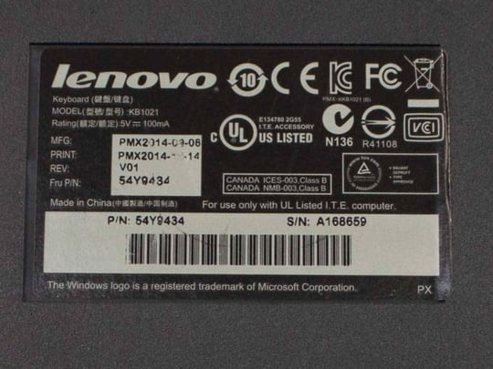 Lenovo EU KB1021 - 1380215 #3