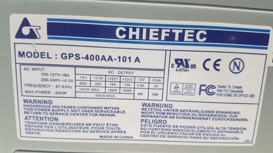 CHIEFTEC GPS-400AA-101 A  400W - 1650219 #2