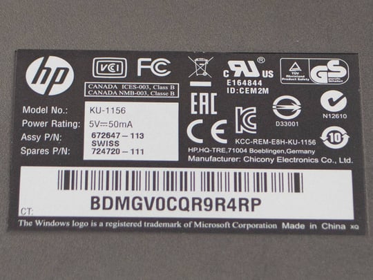 HP EU KU-1156 - 1380106 #3