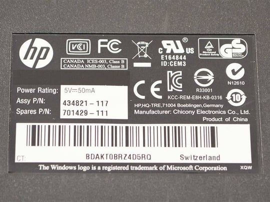 HP EU KU-0316 Billentyűzet - 1380122 (használt termék) #3