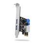 AXAGON PCEU-232VL, PCIe Card 2+2x USB 3.2 Gen 1 Port, UASP, With LP Adapter - 1630008 thumb #1