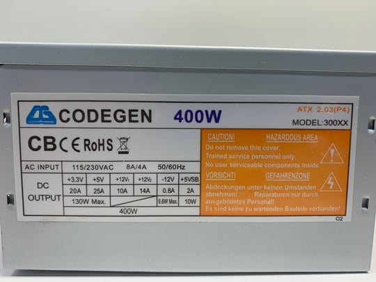 Codegen CODEGEN 400W (300xx) Tápegység - 1650178 (használt termék) #2