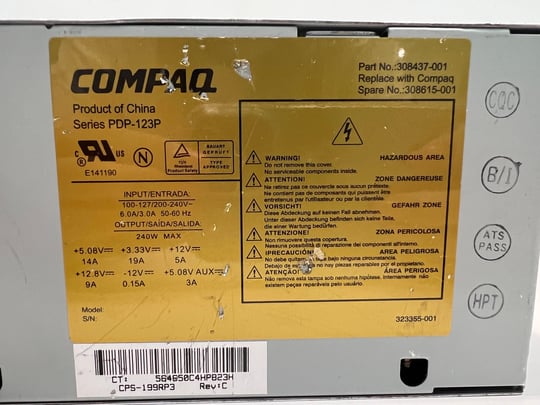 HP Compaq D330, D530 - 240W CMT Zdroj - 1650177 (použitý produkt) #2