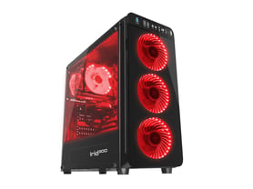Genesis IRID 300 RED MIDI (USB 3.0), 4 Fan , Illuminating Red Light