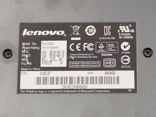 Lenovo US KU-0225 - 1380135 #3