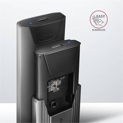 AXAGON EEM2-GTSA, USB-C 3.2 Gen 2 - M.2 NVMe SSD metal THIN box, screwless - 2210021 #5