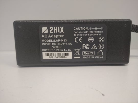 2HIX LAP-H13 90W 7,9 x 5,5mm, 19V BOXED Power adapter - 1640283 #2