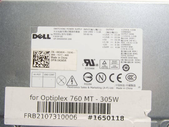 Dell for Optiplex 760 MT - 305W - 1650118 #3