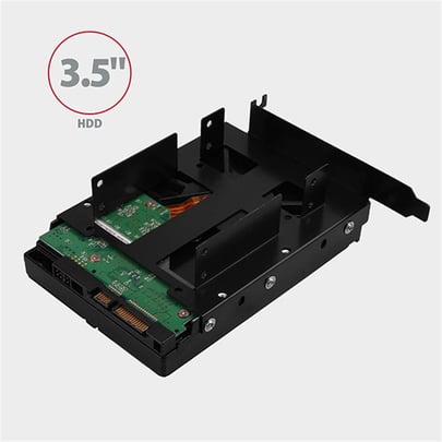 AXAGON RHD-P35, metal frame for 2x 2.5" HDD/SSD and 1x 3.5" HDD in PCI blank - 1610093 #5
