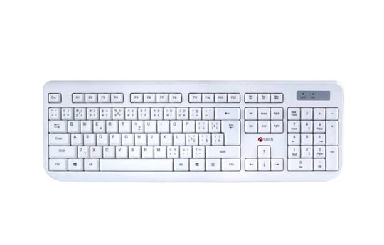 C-Tech WLKMC-01 Wireless Combo Set White CZ/SK Keyboard and mouse set - 2260015 #2