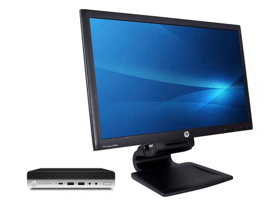 HP EliteDesk 800 35W G3 DM (GOLD) + 23" FullHD Compaq LA2306x Monitor  (Quality Silver) Komplett PC - 2070490 | furbify