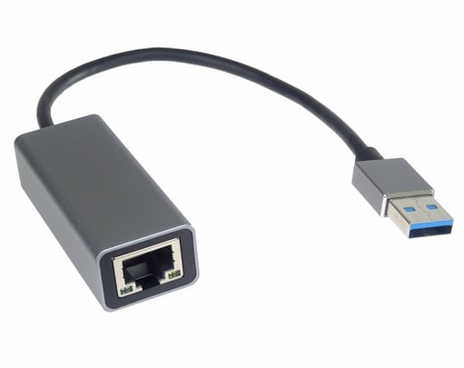 PremiumCord Adapter USB3.0 LAN RJ45 ETHERNET (10 100 1000 MBIT) Aluminium (USB to LAN) - 1980007 #1