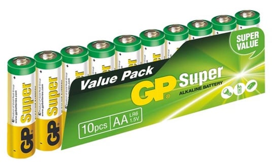 GP Super Alkaline Battery AA (LR6) - 10pcs - 1010012 #1
