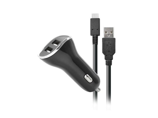 Steelplay Car Charger with 2 USB Ports + 2m Charge Cable - 1420107 #1