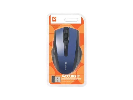 Defender Accura MM-665, 1600DPI, Wireless, Blue - 1460089 #3