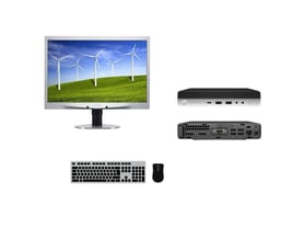 HP EliteDesk 800 35W G4 DM + Monitor Philips 240P4Q 24"