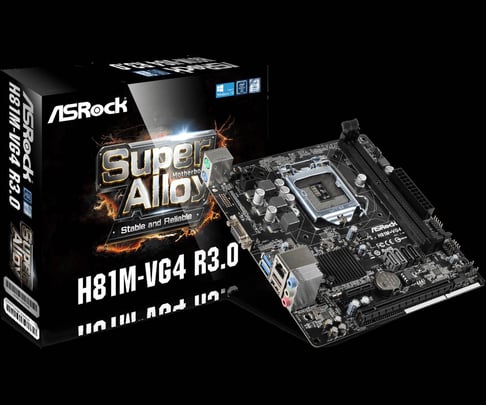 ASRock H81M-VG4 R3.0 micro ATX for Intel 4th gen. LGA1150 - 1450010 #1