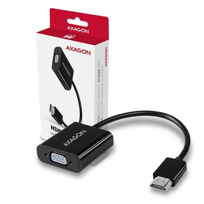 AXAGON RVH-VGAN, HDMI to VGA Adapter, audio out, microUSB in, - 1070015 #1