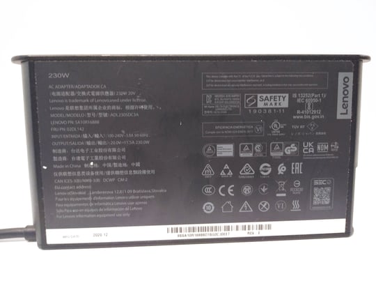 Lenovo 230W rectangle 20V - 1640262 #2