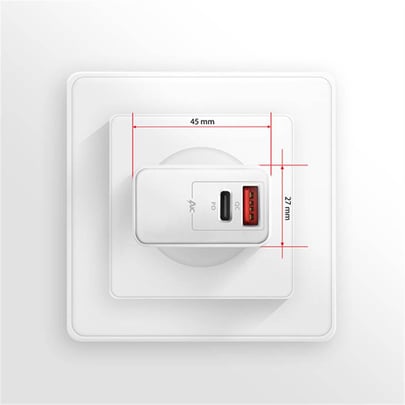 AXAGON ACU-PQ22W, PD-qc charger, 22W, USB-A, USB-C, Without cable - 2310011 #8