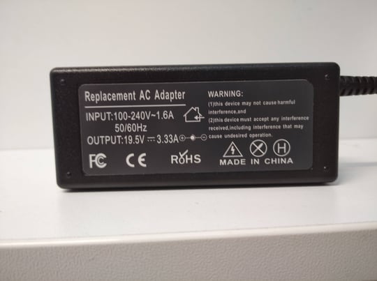 Replacement for HP 65W  4,5 x 3mm, 19,5V Power adapter - 1640176 (használt termék) #2