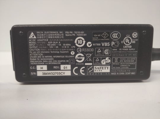 Delta for MSI ASUS  36W 5,5 x 2,5mm, 12V - 1640273 #2