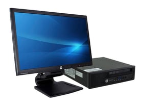 HP EliteDesk 800 G1 USDT + 23" HP Compaq LA2306x Monitor (Quality Silver)
