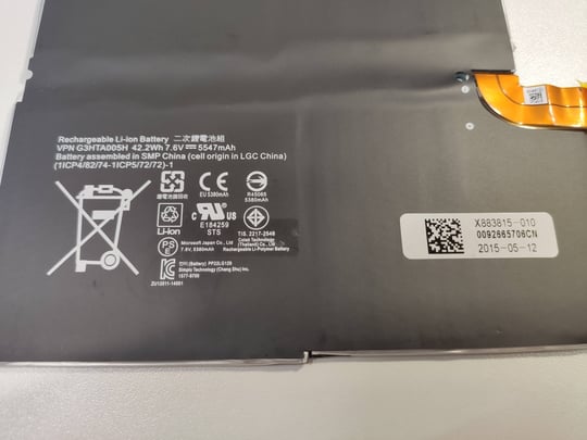 HP for Surface Pro 3, Surface Pro 4 Notebook battery - 2080182 #3