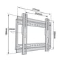 TB TV wall mount TB-250 up to 42", 40kg max VESA 75x75, 100x100, 200x100, 200x200 - 1940006 thumb #2