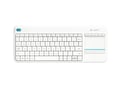 Logitech Wireless Touch Keyboard K400 plus, USB, CZ/SK, White - 1380058 thumb #1