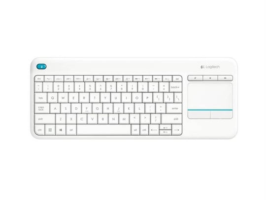 Logitech Wireless Touch Keyboard K400 plus, USB, CZ/SK, White - 1380058 #1