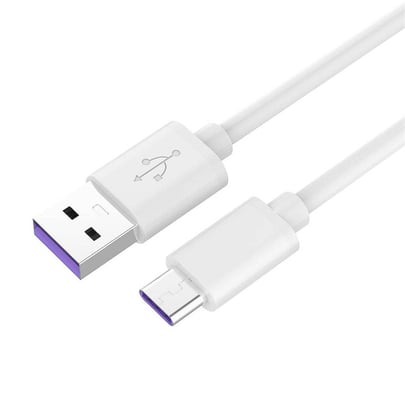 PremiumCord USB 3.1 C/M - USB 2.0 A/M, Type-c, Super Fast Charging 5A, White, 1m - 1110030 #1