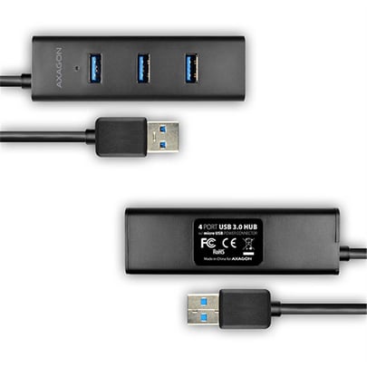 AXAGON HUE-S2BP, 4x USB3.0 Charging Hub 1.2m + AC Adapter - 2000010 #8