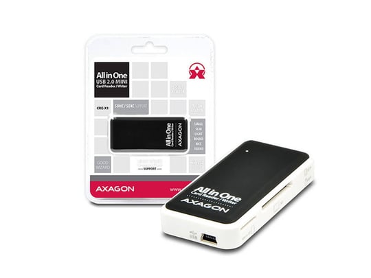 AXAGON CRE-X1, USB 2.0 External MINI Reader 5-slot ALL-IN-ONE - 1150009 #1
